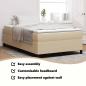 Preview: Boxspringbett Leichtgrün Grau Kleines Doppelbett Kordstoff