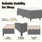 Preview: Boxspringbett Hellgrau 120x200 cm Cordstoff