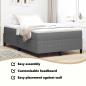 Preview: Boxspringbett Hellgrau 120x200 cm Cordstoff