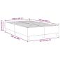 Preview: Boxspringbett Hellgrau 120x200 cm Cordstoff