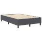 Preview: ARDEBO.de - Boxspringbett Dunkelgrau 120x200 cm Cord-Stoff