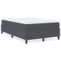 Preview: Boxspringbett Dunkelgrau 120x200 cm Cord-Stoff