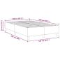 Preview: Boxspringbett Dunkelgrau 120x200 cm Cord-Stoff