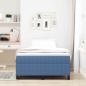 Preview: Boxspringbett Blau 120x200 cm Cord-Stoff