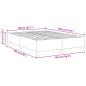 Preview: Boxspringbett Hellgrau 140x200 cm Cordstoff