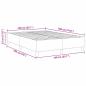 Preview: Boxspringbett Hellgrau 140x200 cm Cordstoff