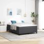 Preview: ARDEBO.de - Boxspringbett Dunkelgrau 140x200 cm Cord-Stoff