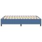 Preview: Boxspringbett Blau 140x200 cm Cord-Stoff