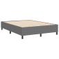 Preview: Boxspringbett Hellgrau 140x200 cm Cord-Stoff