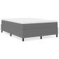 Preview: Boxspringbett Hellgrau 140x200 cm Cord-Stoff