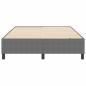 Preview: Boxspringbett Hellgrau 140x200 cm Cord-Stoff