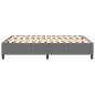 Preview: Boxspringbett Hellgrau 140x200 cm Cord-Stoff