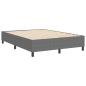 Preview: Boxspringbett Hellgrau 140x200 cm Cord-Stoff