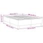 Preview: Boxspringbett Hellgrau 140x200 cm Cord-Stoff