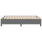 Preview: Boxspringbett Hellgrau 140x200 cm Cord-Stoff