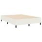 Preview: Boxspringbett Creme 140x200 cm aus Cordstoff