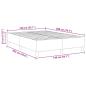 Preview: Boxspringbett Creme 140x200 cm aus Cordstoff