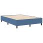 Preview: Boxspringbett Blau 140x200 cm Cord-Stoff