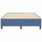 Preview: Boxspringbett Blau 140x200 cm Cord-Stoff