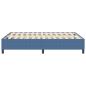Preview: Boxspringbett Blau 140x200 cm Cord-Stoff