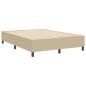Preview: Boxspringbett Hellgrün Grau 140x200 cm Cordstoff