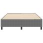 Preview: Boxspringbett Hellgrau 160x200 cm Cord-Stoff