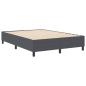 Preview: Boxspringbett Dunkelgrau 160x200 cm aus Cord-Stoff