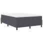 Preview: Boxspringbett Dunkelgrau 160x200 cm aus Cord-Stoff