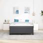 Preview: Boxspringbett Dunkelgrau 160x200 cm aus Cord-Stoff