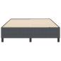 Preview: Boxspringbett Dunkelgrau 160x200 cm aus Cord-Stoff