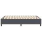Preview: Plattformbettgestell Dunkelgrau 160 x 200 cm Cordstoff