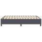 Preview: Boxspringbett Dunkelgrau 160x200 cm aus Cord-Stoff