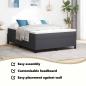 Preview: Plattformbettgestell Dunkelgrau 160 x 200 cm Cordstoff