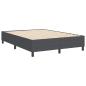 Preview: Boxspringbett Dunkelgrau 160x200 cm aus Cord-Stoff