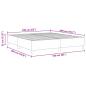 Preview: Boxspringbett Dunkelgrau 160x200 cm aus Cord-Stoff