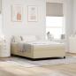 Preview: Boxspringbett Lichtgrün Grau 160x200 cm Corduroy Stoff