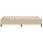 Preview: Boxspringbett Lichtgrün Grau 160x200 cm Corduroy Stoff