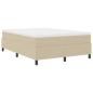 Preview: Boxspringbett Lichtgrün Grau 160x200 cm Corduroy Stoff