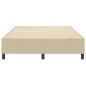 Preview: Boxspringbett Lichtgrün Grau 160x200 cm Corduroy Stoff
