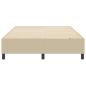 Preview: Boxspringbett Lichtgrün Grau 160x200 cm Corduroy Stoff