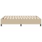 Preview: Boxspringbett Lichtgrün Grau 160x200 cm Corduroy Stoff