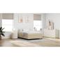 Preview: Boxspringbett Lichtgrün Grau 160x200 cm Corduroy Stoff