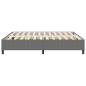 Preview: Boxspringbett Hellgrau Super King Cordstoff
