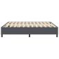 Preview: Boxspringbett Dunkelgrau Super King Corduroy Stoff