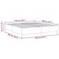 Preview: Boxspringbett Dunkelgrau Super King Corduroy Stoff