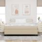 Preview: Boxspringbett Lichtgrün Grau Super King Corduroy Stoff