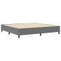 Preview: Boxspringbett Hellgrau 200x200 cm aus Cord