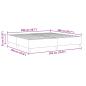 Preview: Boxspringbett Hellgrau 200x200 cm aus Cord