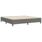 Preview: Boxspringbett Hellgrau 200x200 cm aus Cord