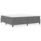 Preview: Boxspringbett Hellgrau 200x200 cm aus Cord